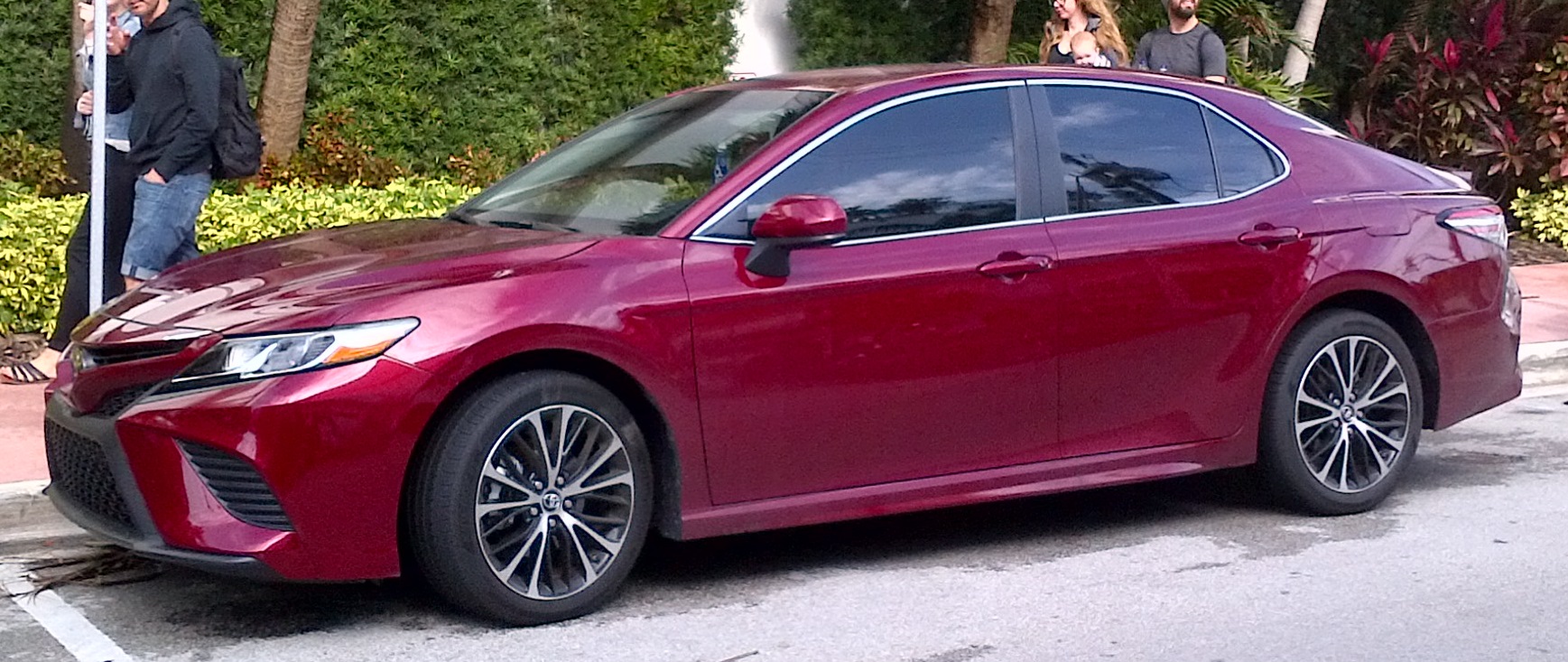 Red 2018 Toyota Camry, North American XV70 generation