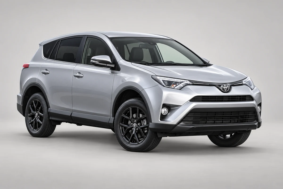 Illustration of a fourth-generation 2018 Toyota RAV4 exterior