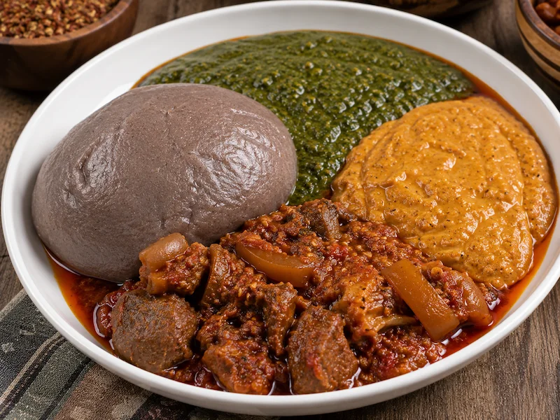 Amala, Ewedu and Gbegiri recipe from Nigeria
