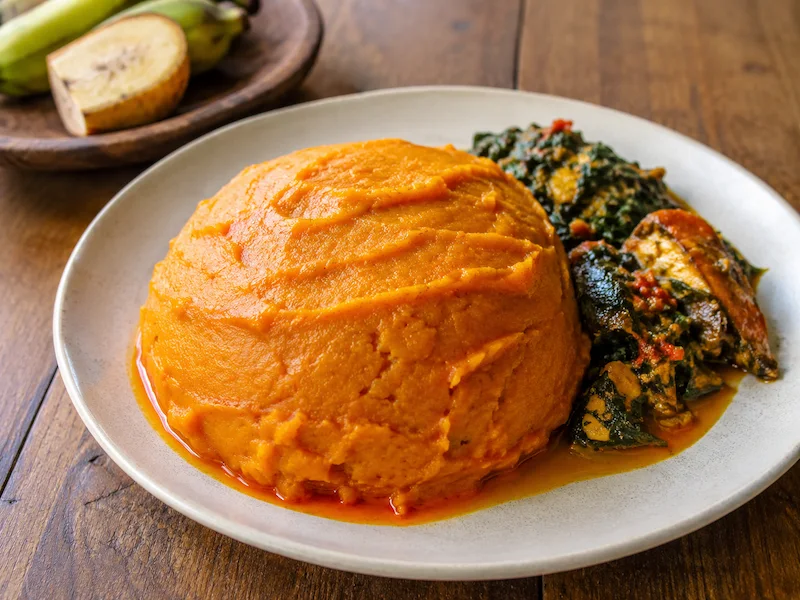 Angú de Banana recipe from São Tomé and Príncipe