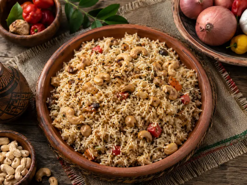 AfroKitchen recipe collection artwork for Cashew Rice