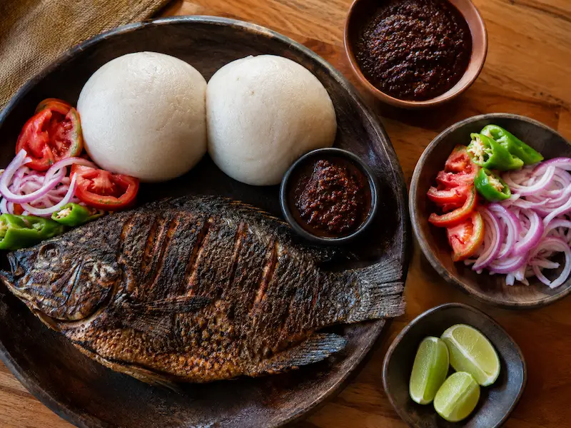 Banku and Tilapia recipe from Ghana