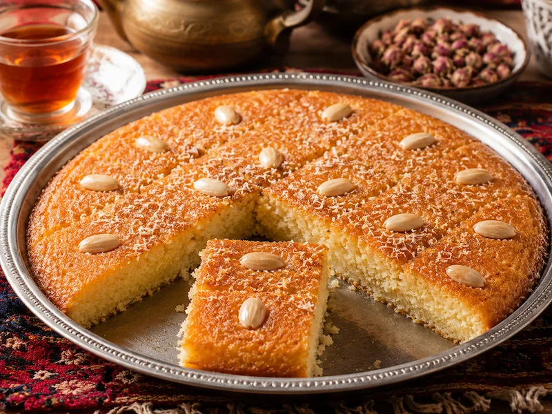 Basbousa recipe from Sudan