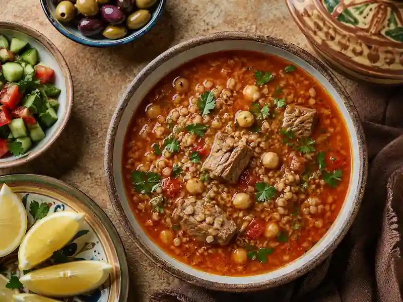 Chorba Frik recipe from Algeria