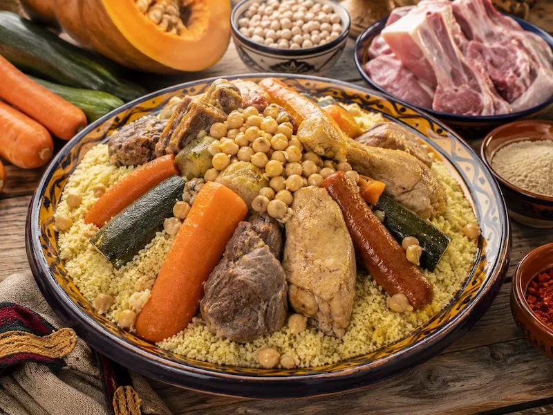 Couscous Royal cooking/process step