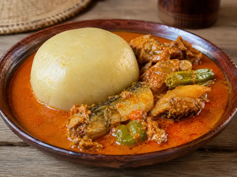 AfroKitchen recipe collection artwork for Foutou Sauce Graine