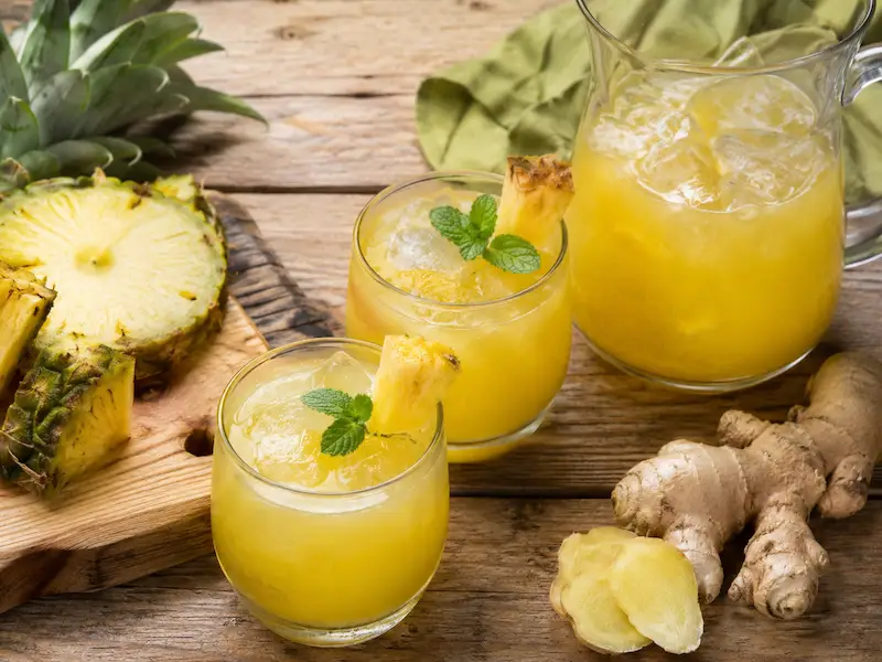 AfroKitchen recipe collection artwork for Ginger Pineapple Drink