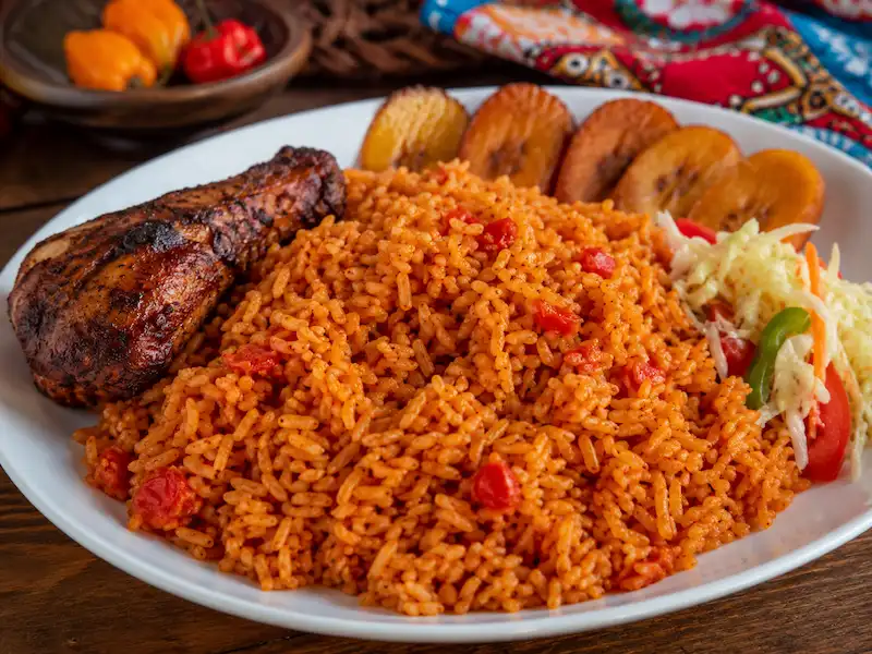 AfroKitchen recipe collection artwork for Liberian Jollof Rice