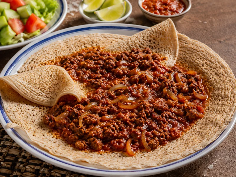 Kisra with Mullah Tagalia recipe from Sudan