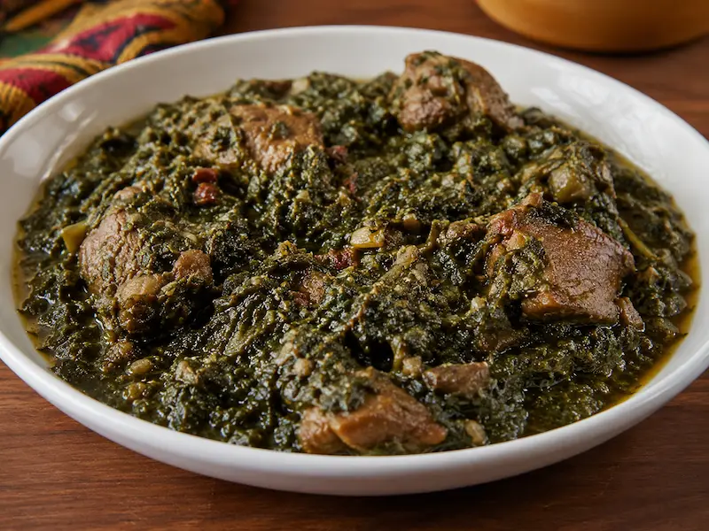 Koko Cassava Leaves recipe from Central African Republic