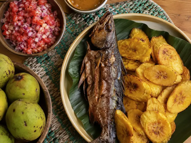 Smoked Fish with Plantains recipe from Gabon