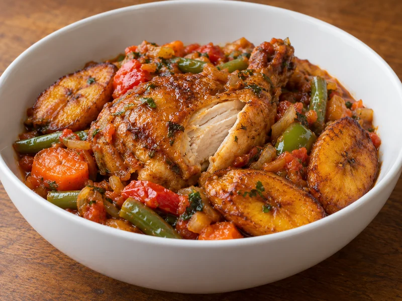 Poulet DG recipe from Cameroon