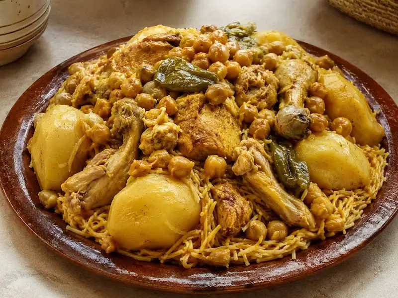 Rechta Algeroise recipe from Algeria