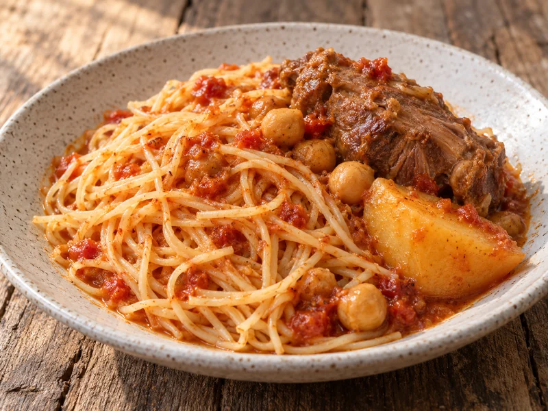 Rishta Kiskas recipe from Libya