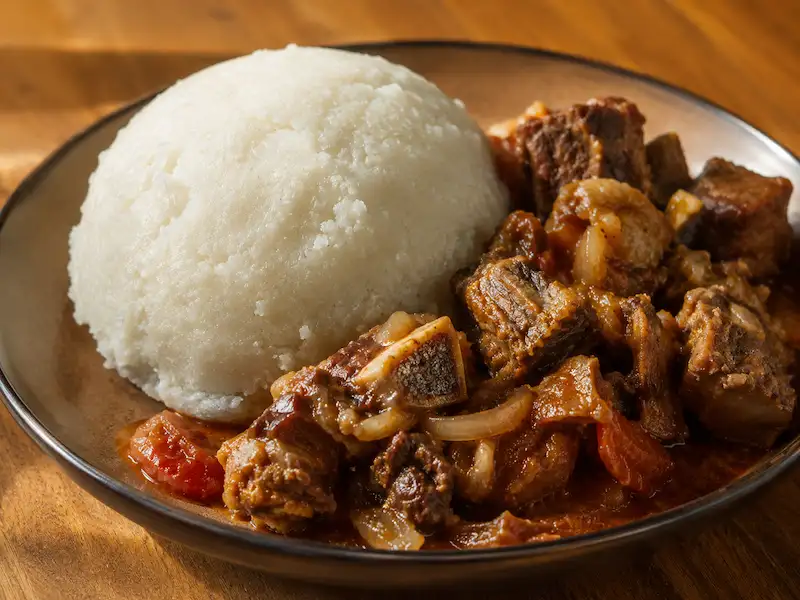 Sadza neNyama recipe from Zimbabwe