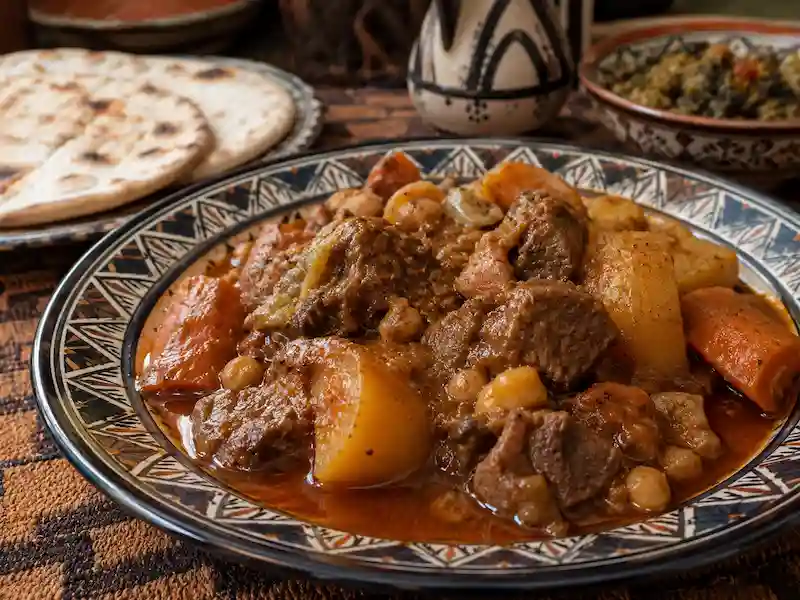 AfroKitchen recipe collection artwork for Sahrawi Camel Meat Stew