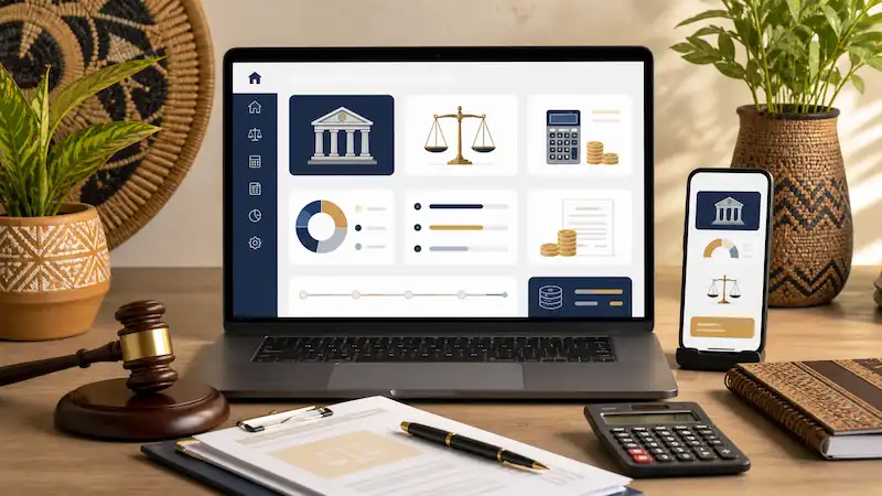 Repère visuel de l’outil « Frais de tribunal »