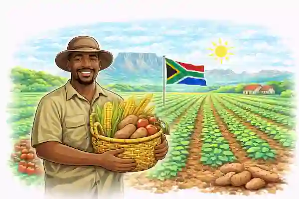Mchoro wa zana ya kilimo : Makisio ya mavuno — Afrika Kusini