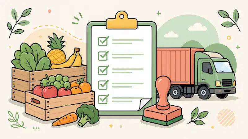 Illustration de l’outil agricole : Documents d’exportation