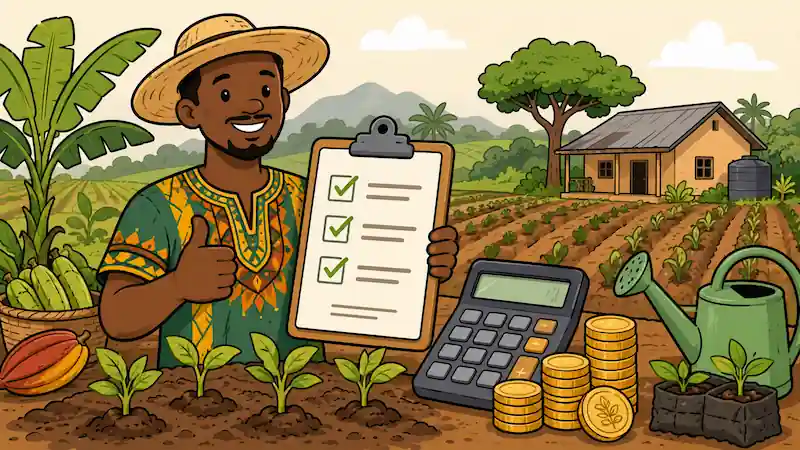 Illustration du calculateur de prêt agricole — Cameroun