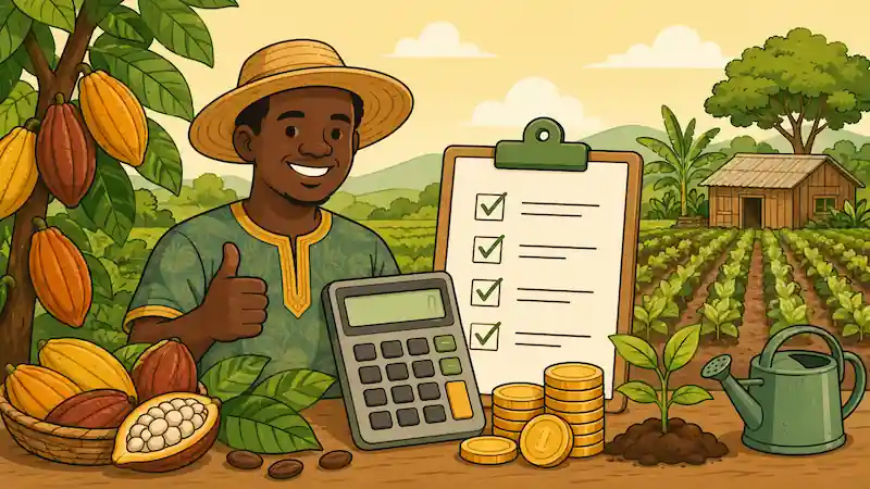 Illustration du calculateur de prêt agricole — Côte d’Ivoire
