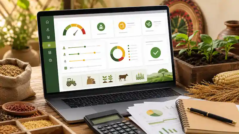 Illustration du calculateur de prêt agricole — Éthiopie
