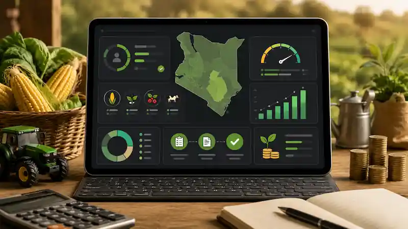 Illustration du calculateur de prêt agricole — Kenya