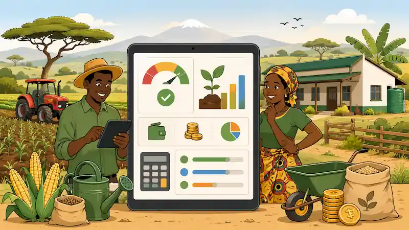Illustration du calculateur de prêt agricole — Tanzanie