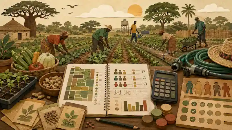 Mchoro wa zana ya kilimo : Mishahara ya shamba — Senegali