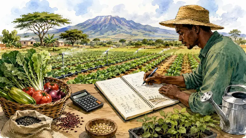 Mchoro wa zana ya kilimo : Mishahara ya shamba — Tanzania