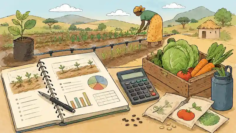 Illustration du calculateur de rentabilité agricole — Éthiopie