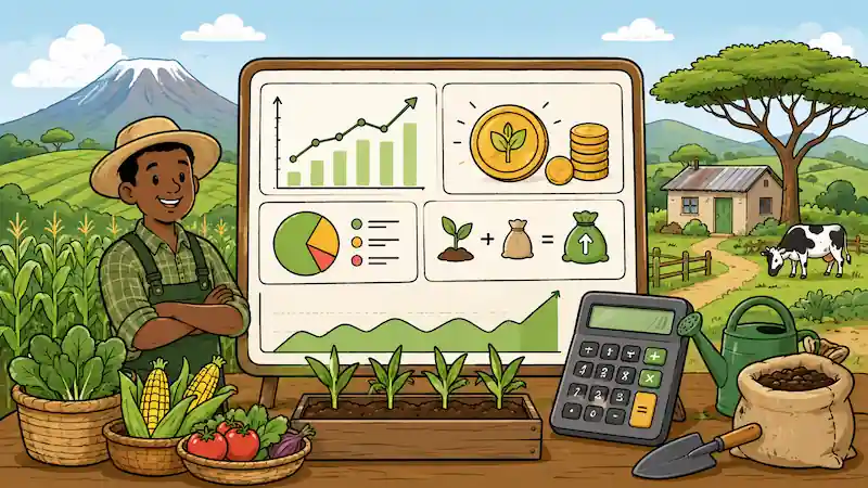 Illustration du calculateur de rentabilité agricole — Kenya