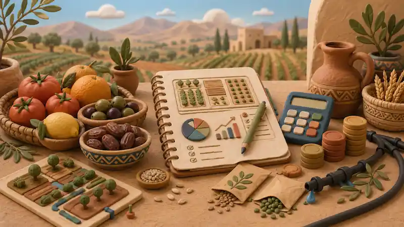 Mchoro wa zana ya kilimo : Faida ya shamba — Morocco