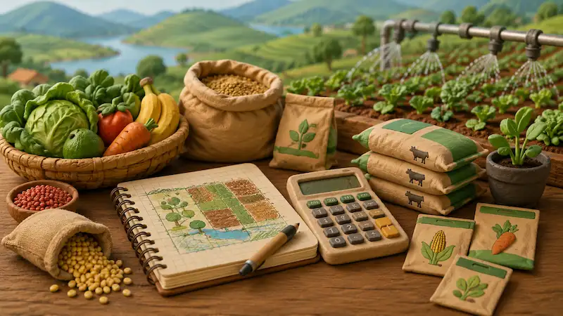 Mchoro wa zana ya kilimo : Faida ya shamba — Rwanda