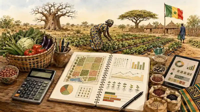Mchoro wa zana ya kilimo : Faida ya shamba — Senegali
