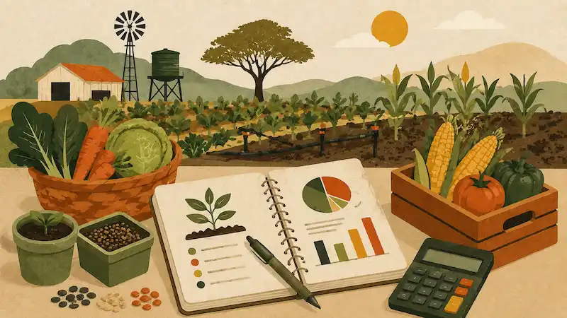 Illustration du calculateur de rentabilité agricole — Zimbabwe