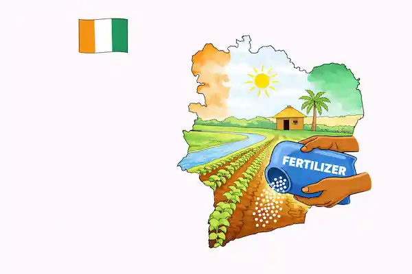 Mchoro wa zana ya kilimo : Mbolea NPK — Cote d’Ivoire