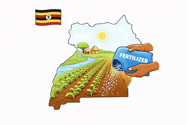 Illustration du calculateur d’engrais NPK — Ouganda