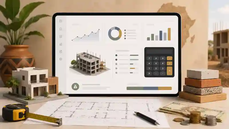 Illustration du parcours Estimateur de coût de construction