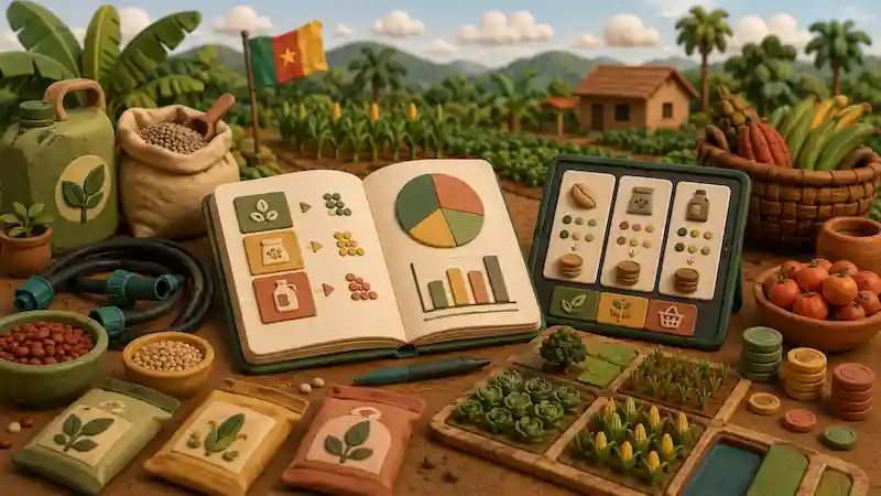Illustration du comparateur de prix des intrants agricoles — Cameroun