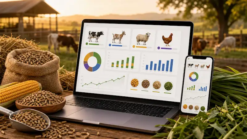 Illustration de l’outil agricole : Ration animale