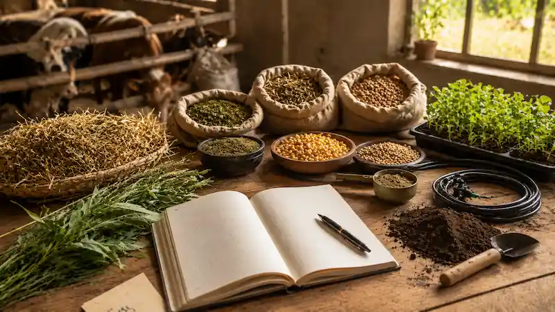 Illustration du calculateur de ration animale — Éthiopie