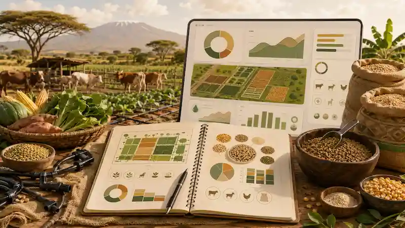 Illustration du calculateur de ration animale — Tanzanie