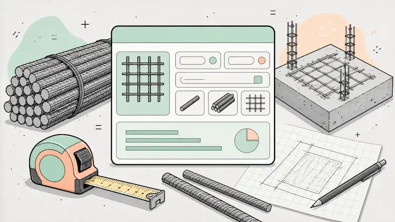 Illustration du parcours Calculateur d’armatures