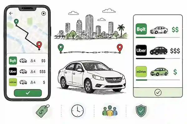 Illustration de Estimateur de tarif VTC et taxi