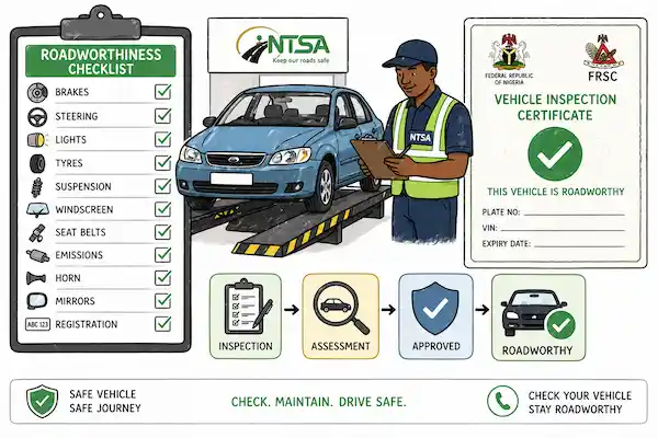 Vehicle Roadworthiness Inspection Checklist for Africa