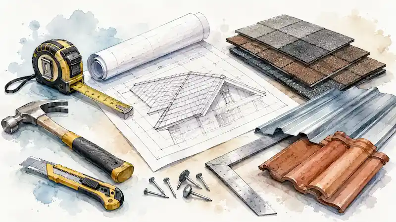 Illustration du parcours Calculateur de toiture