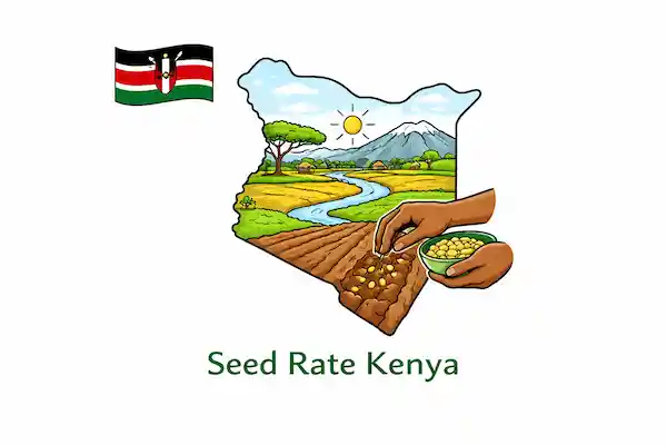 Illustration du calculateur de quantité de semences — Kenya