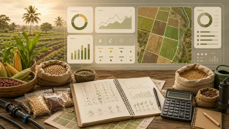 Illustration du calculateur de quantité de semences — Togo