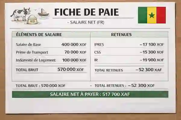 Calculateur Salaire Net Sénégal
